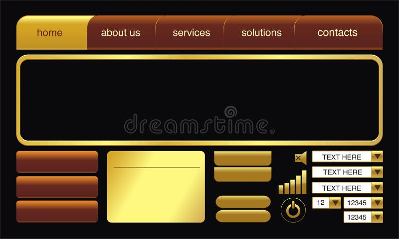 Web button vector illustration