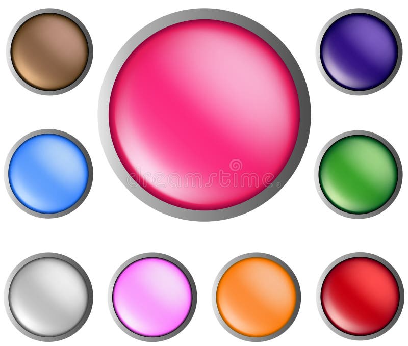 Web buttons stock illustration