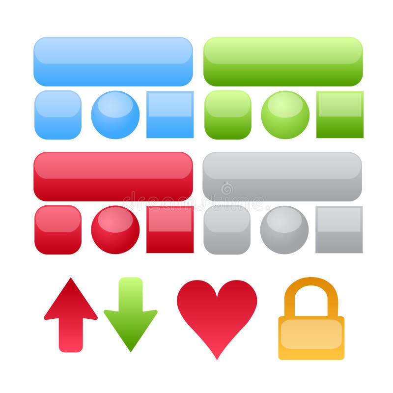 Web buttons and icons vector vector illustration Web buttons and icons vector vector illustration
