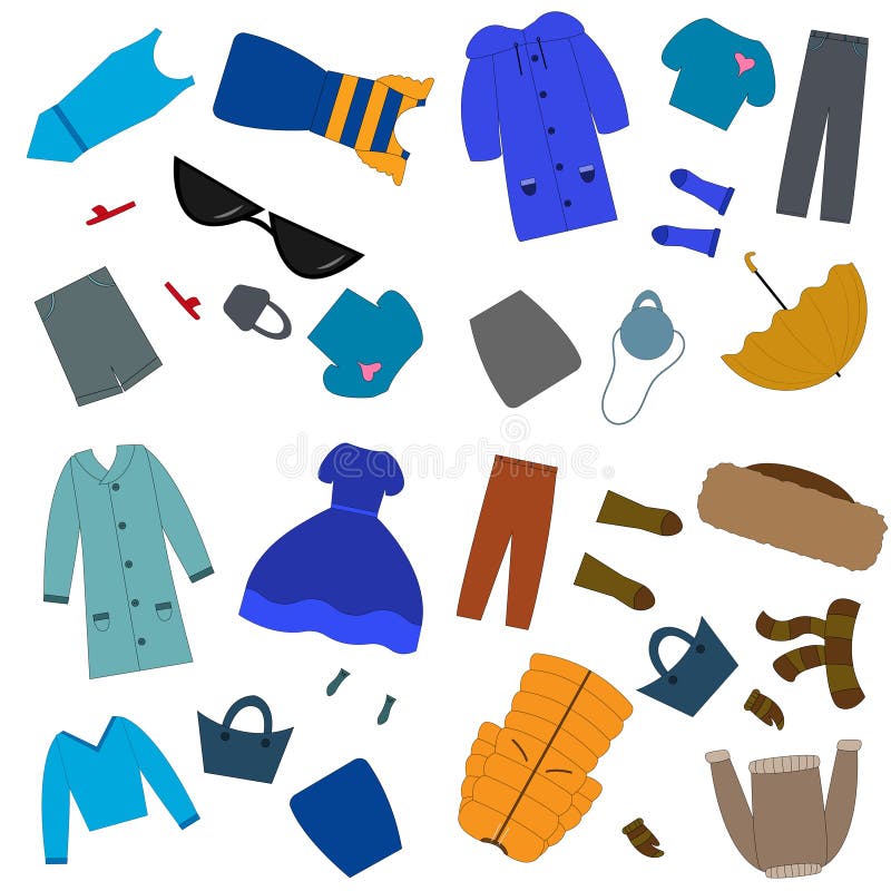 Set stock illustration. Illustration of clothing, skirt - 253900707