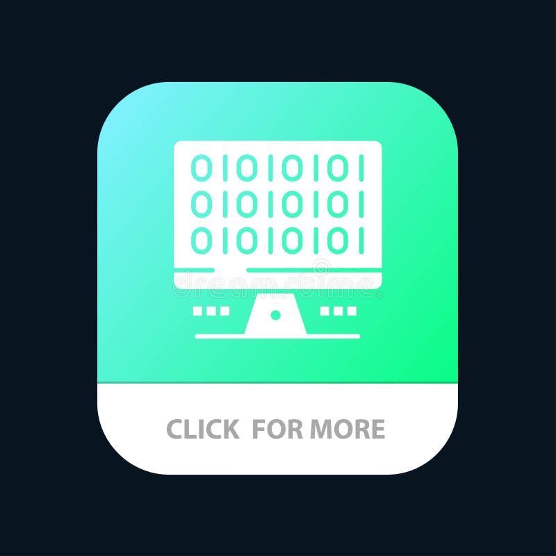 Web, Computer, Computing, Server Mobile App Icon Design vector illustration
