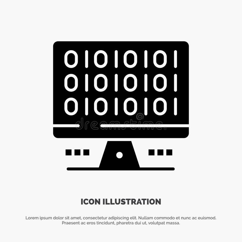 Web, Computer, Computing, Server Solid Black Glyph Icon vector illustration