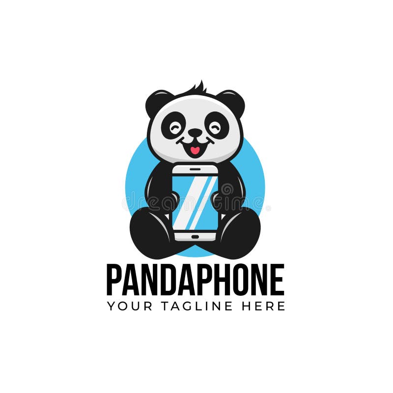 Web stock vector. Illustration of panda, baby, black - 205485247