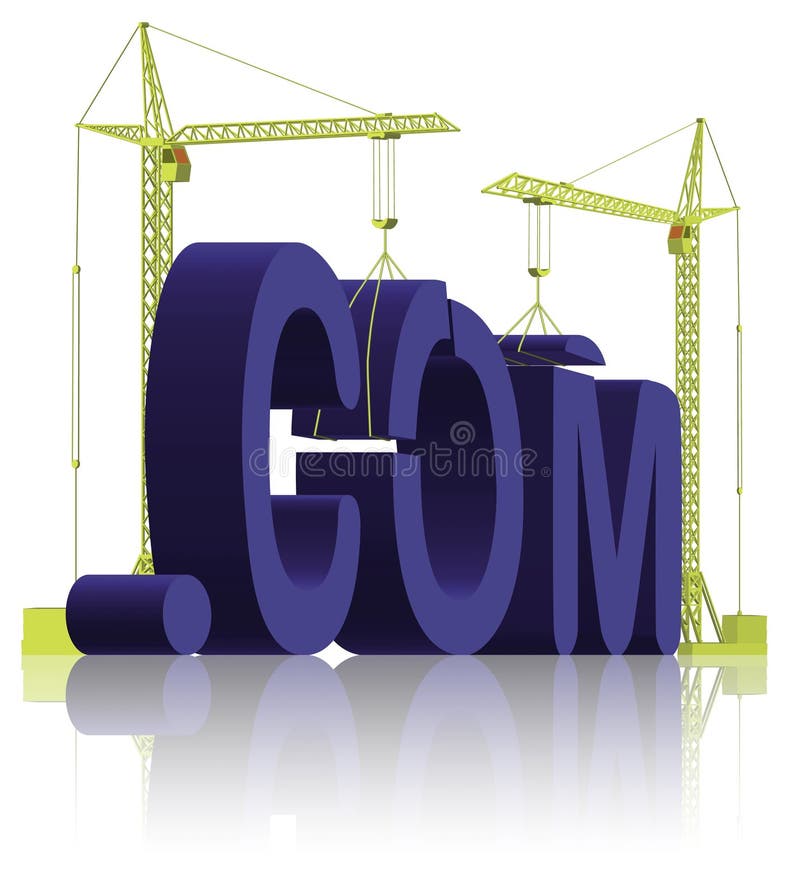 Web De .com De Construction De Site Web En Construction Illustration