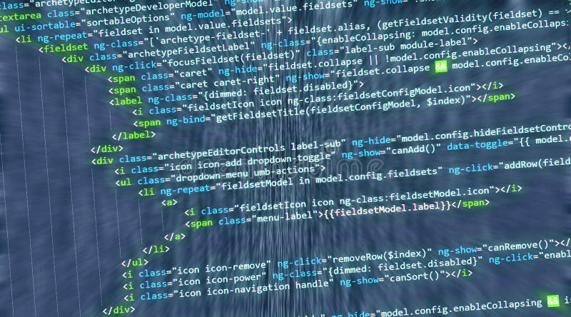 Web De HTML De Code Informatique D'Internet Illustration Stock