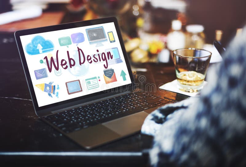 Web Design Browsing Technology Connection Icon Concept stock photography