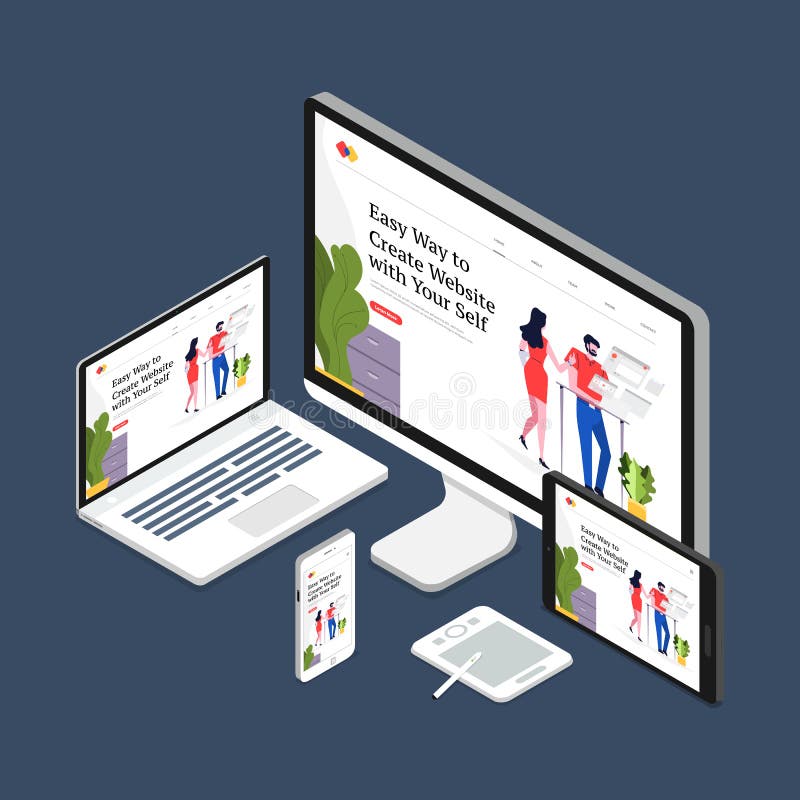 Web design concept stock illustration Web design concept stock illustration