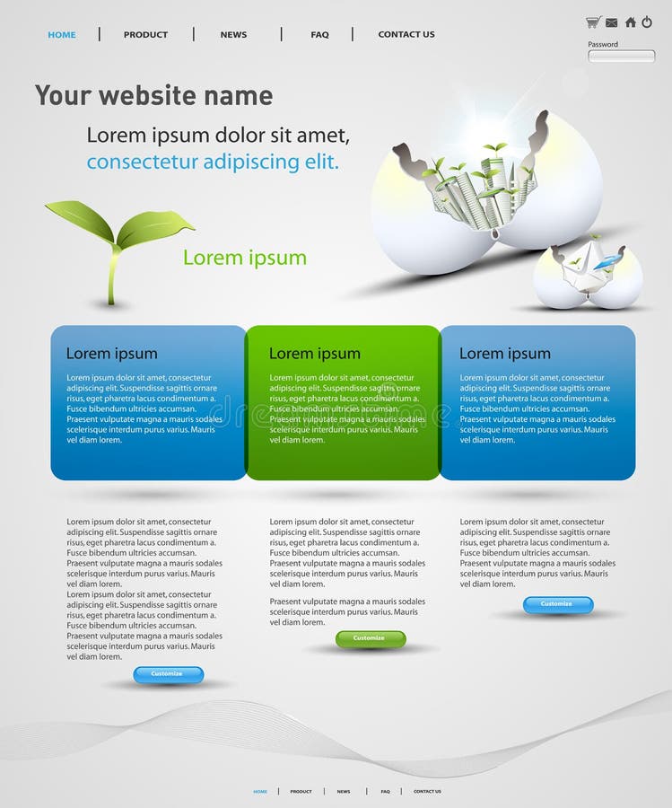 Web design template