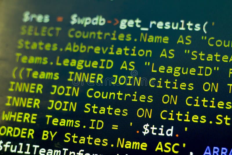 191 Sql Code Laptop Stock Photos - Free & Royalty-Free Stock Photos ...