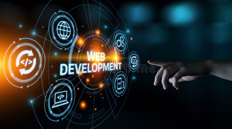 Web Development Coding Programming Internet Technology Business Concept Stock Photo - Image of cloud, concept: 121903546