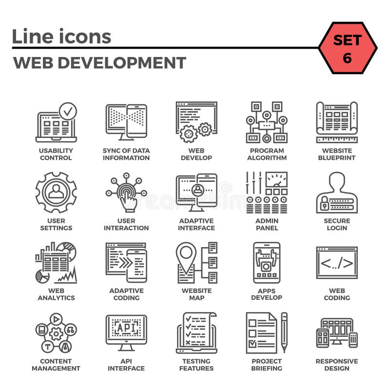 Web Development vector illustration Web Development vector illustration