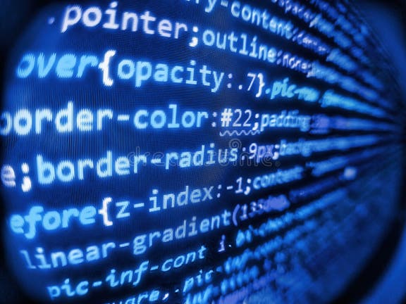 Web Development Work Concept. Selective Focus. Virus Malware Concept ...