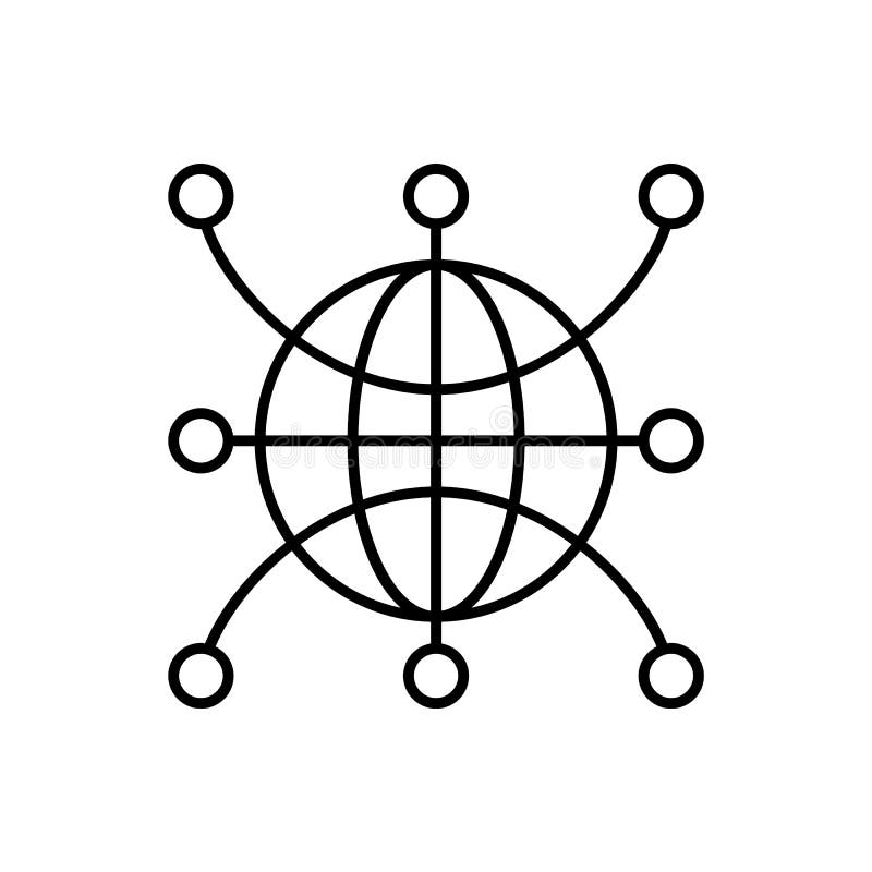 Web, global, network, world icon - Vector. Artificial intelligence royalty free illustration Web, global, network, world icon - Vector. Artificial intelligence royalty free illustration