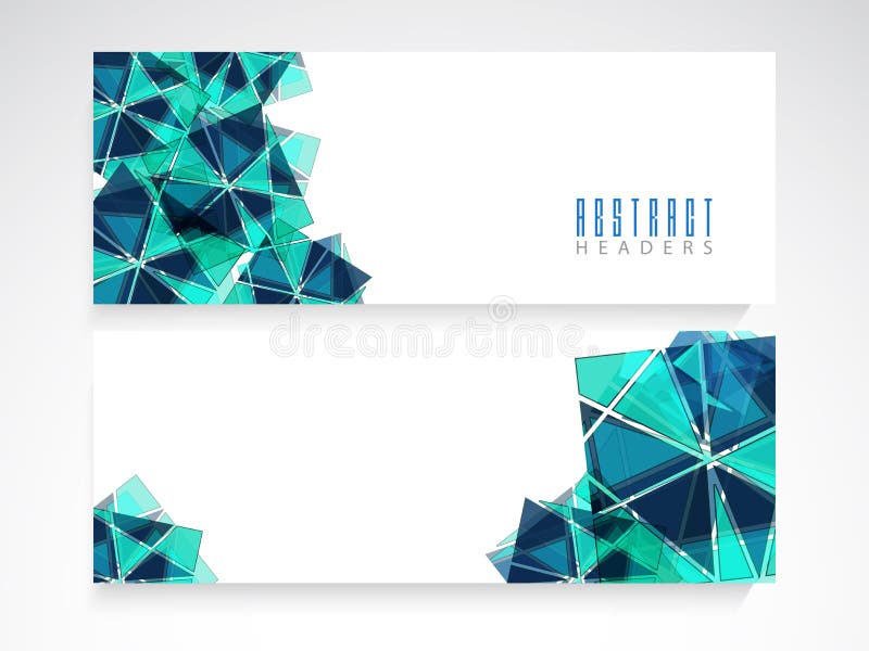 Web header or banner set for your business. stock illustration