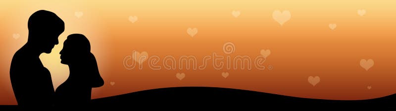 Web Header Couple in love at sunset