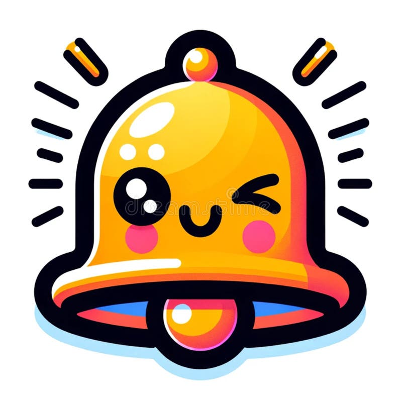 Pictogramă notificări serie pixeli : alerte cu un zâmbet vector illustration