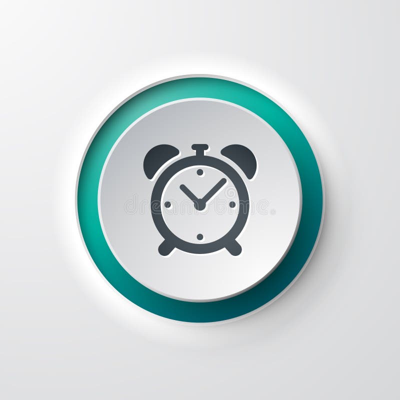 Web icon push-button alarm clock royalty free illustration