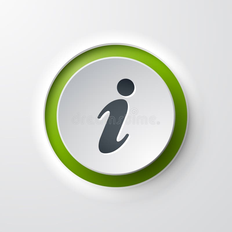Web icon push-button information vector illustration