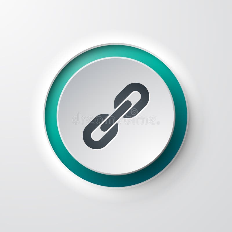 Web icon push-button link internet vector illustration