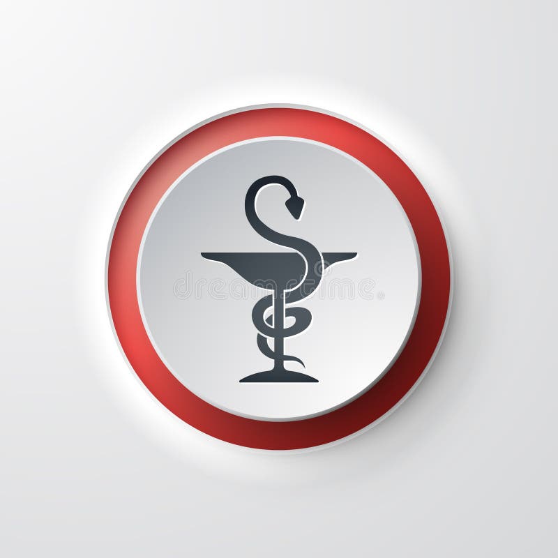 Web icon push-button pharmacy royalty free illustration