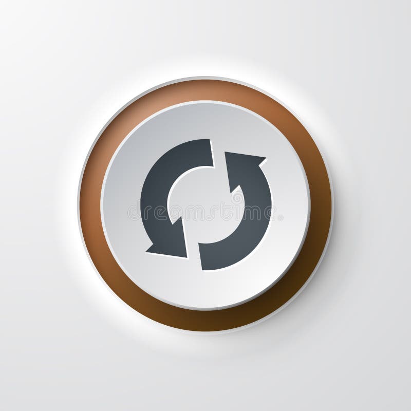 Web icon push-button reload refresh royalty free illustration