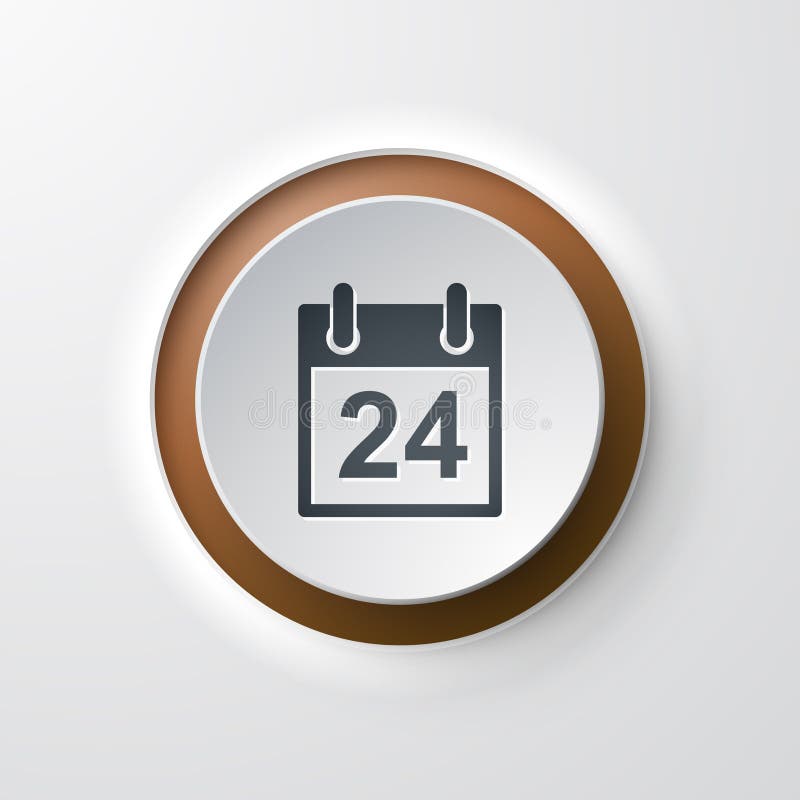 Web icon push button schedule royalty free illustration