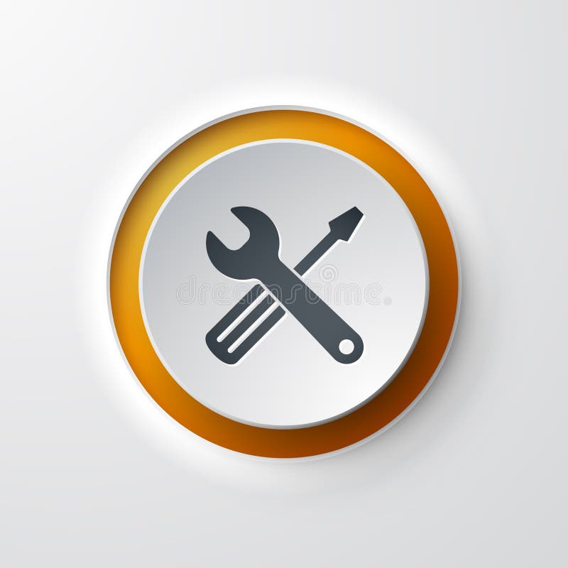Web icon push-button tools vector illustration