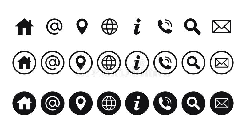Web icon set. Website set icon vector. royalty free illustration