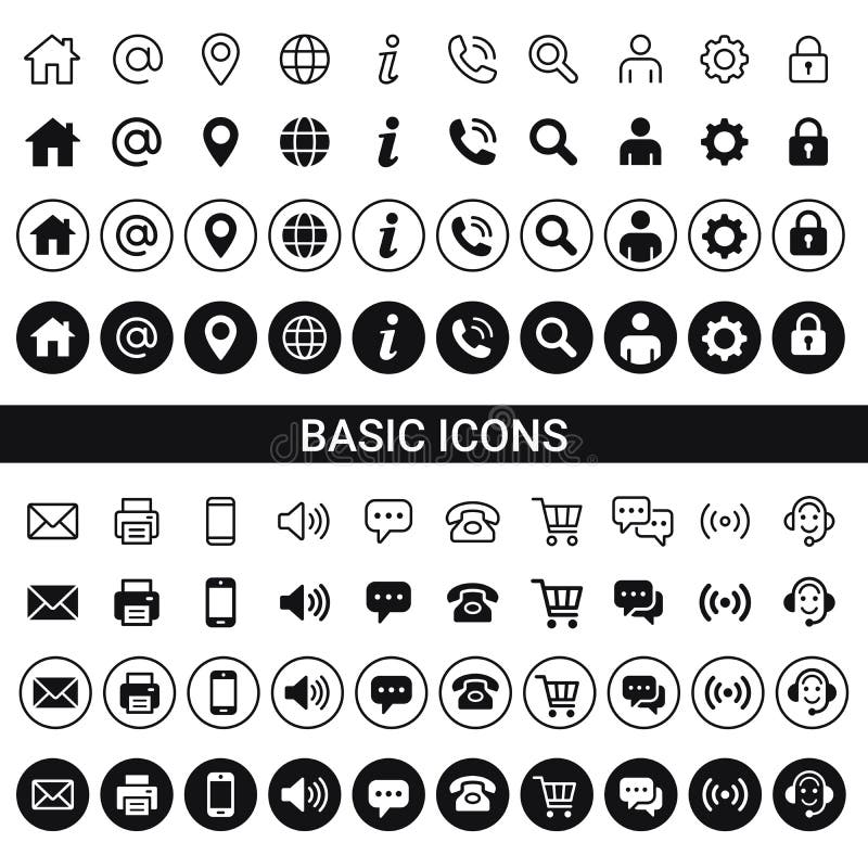 Web icon set. Website set icon vector. vector illustration
