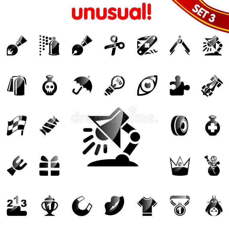 WEB icons. Set 3 unusual.