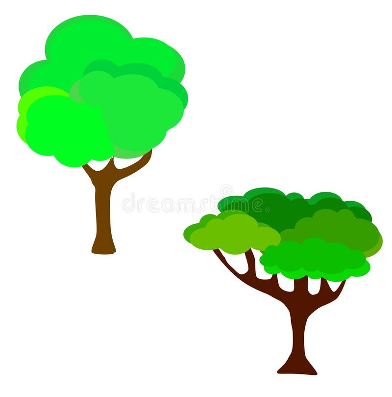 web Ilustração do vetor da árvore do verde do jardim dos desenhos animados As árvores naturais do verde do verão da folha da plan ilustração stock web Ilustração do vetor da árvore do verde do jardim dos desenhos animados As árvores naturais do verde do verão da folha da plan ilustração stock