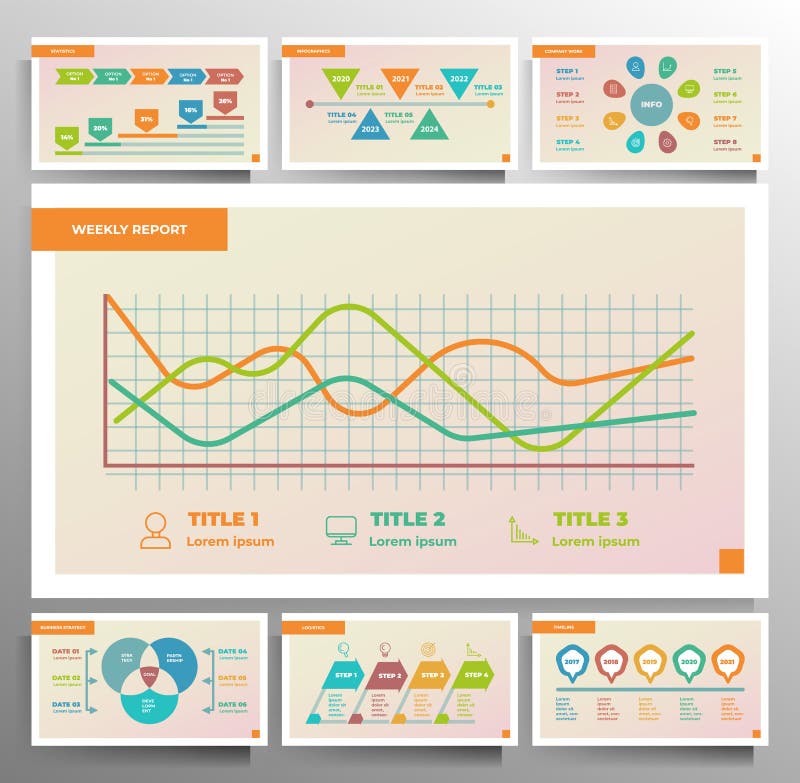 Infographics Slide Template For Business Presentation Stock