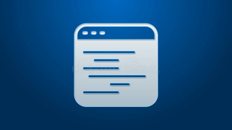 White Line Software，网页开发者编程代码图标，在蓝色背景下隔离。Javascript 计算机脚本随机 皇族释放例证