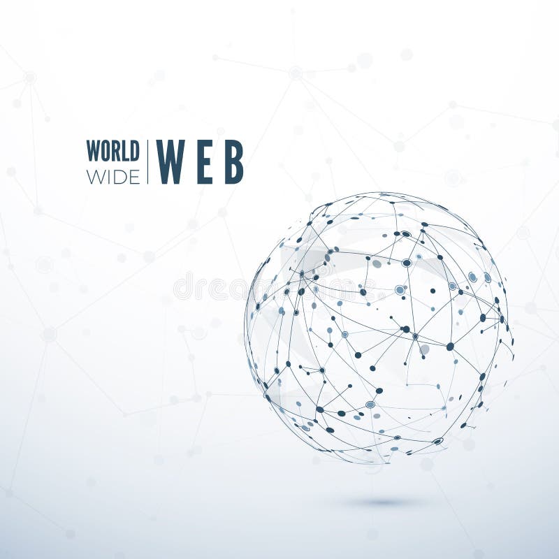 Web la nivel mondial. textura abstractă a rețelei globale. ilustrare vectorială vector illustration