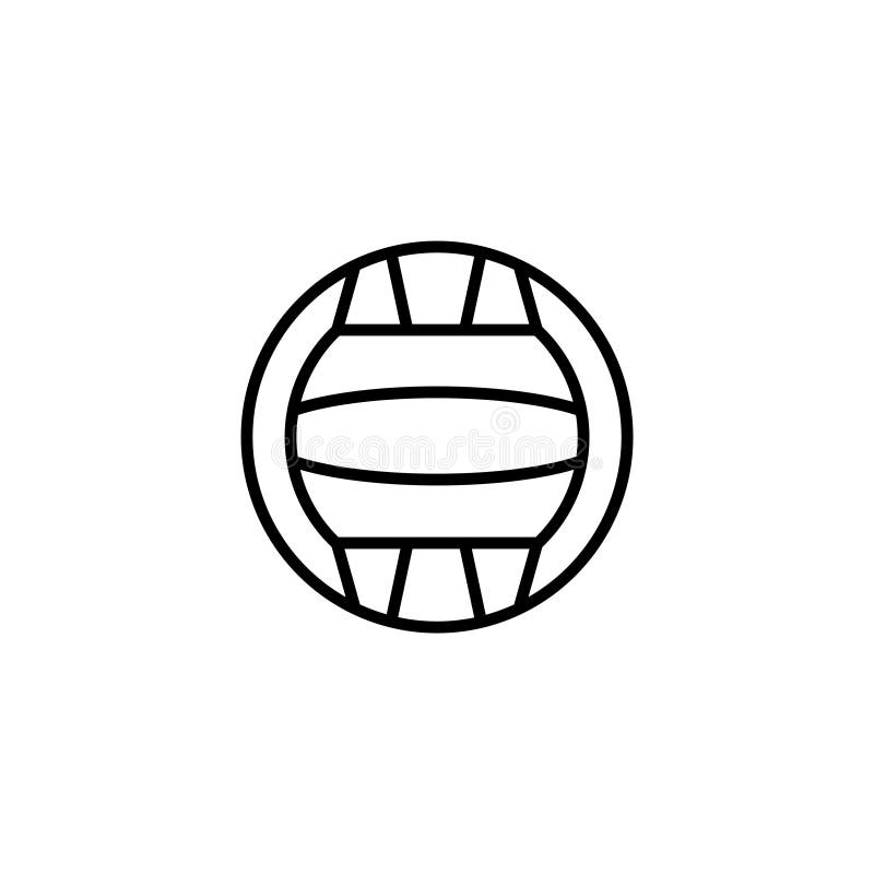 Line icon. Water polo stock illustration