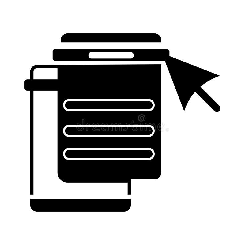 Web menu, click, menu, nav bar, menu scrolling icon vector illustration