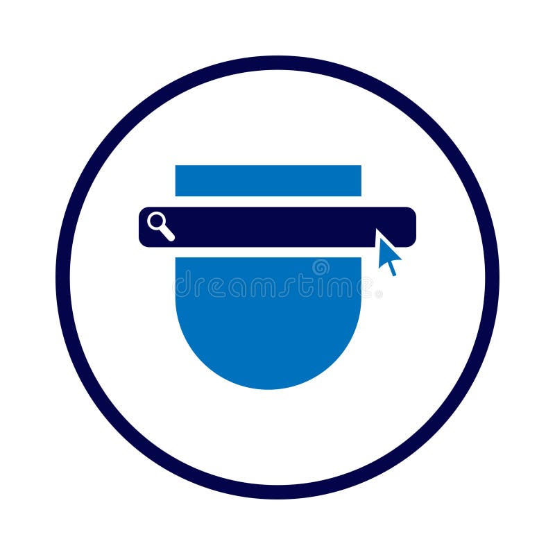 Web menu, click, menu, nav bar, menu scrolling icon royalty free illustration