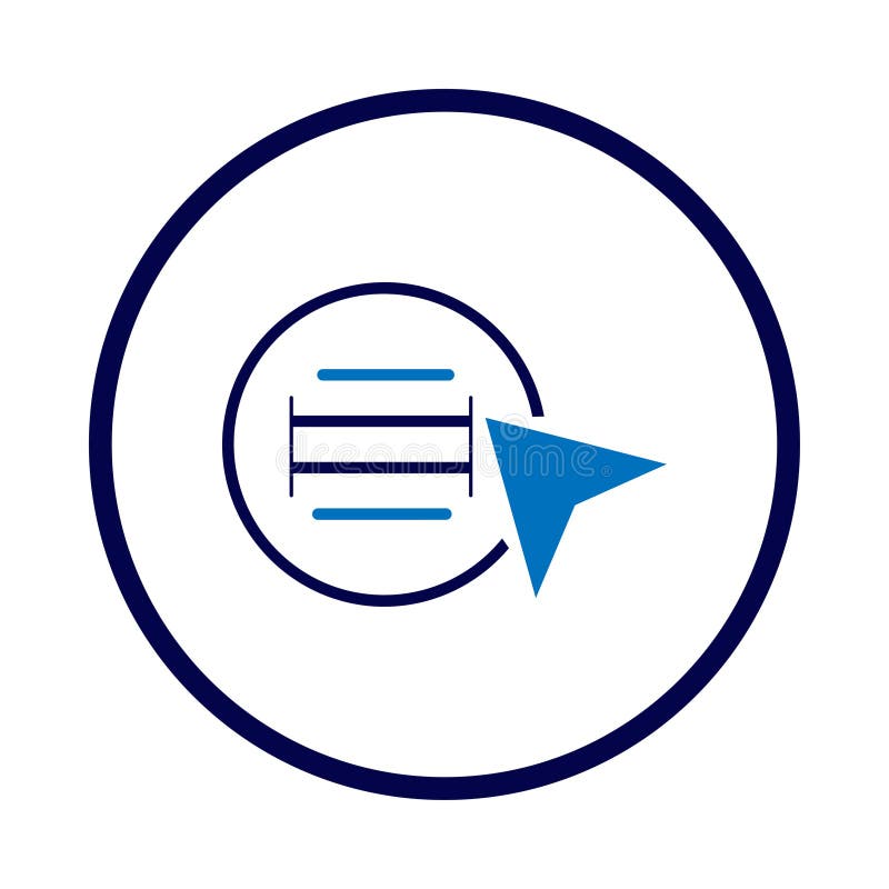 Web menu, click, menu, nav bar, menu scrolling icon vector illustration