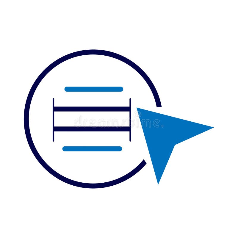 Web menu, click, menu, nav bar, menu scrolling icon stock illustration