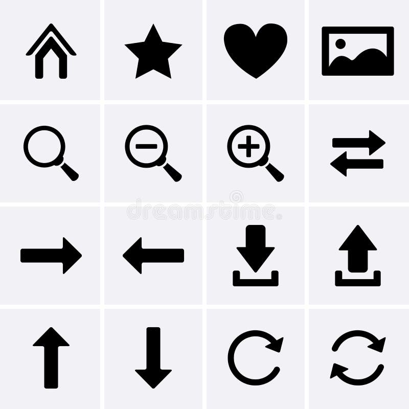 Web Navigation Icons stock illustration