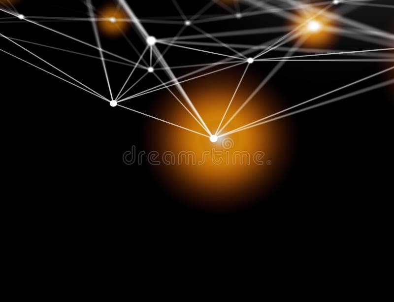 View of a Web operating system screen and network connection displayed on an interface- Device connection concept