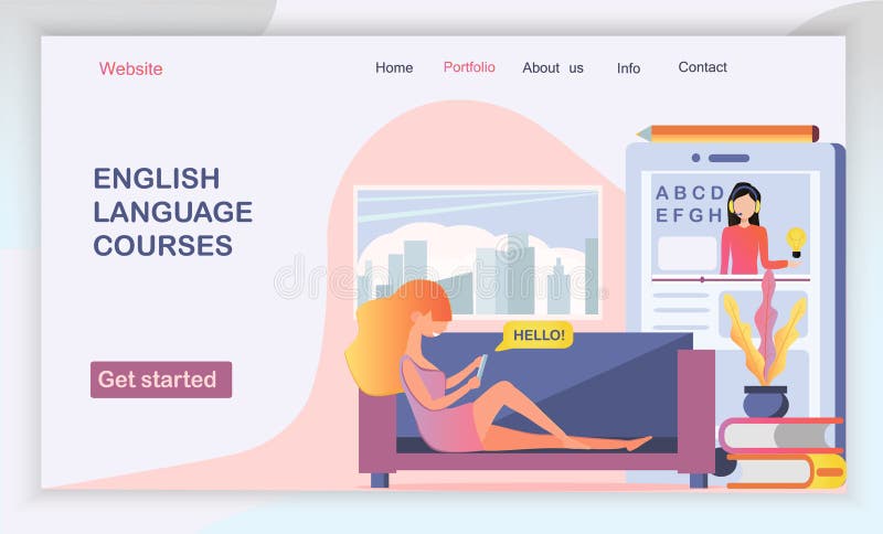 The Web Page Design Templates For Language Courses E Learning
