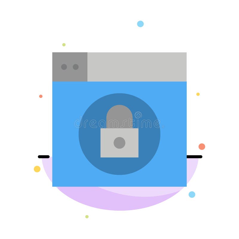 Web, projeto, molde liso do ícone da cor do sumário do fechamento ilustração do vetor