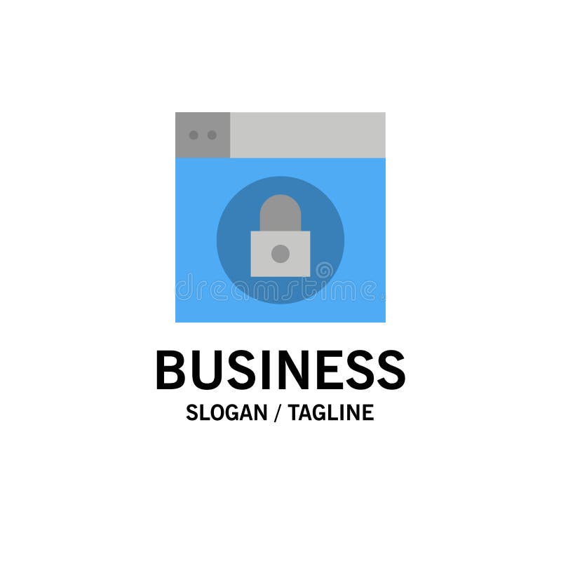 Web, projeto, negócio Logo Template do fechamento cor lisa ilustração royalty free