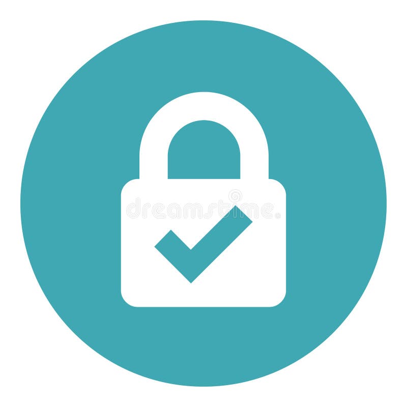 Web Security Lock Icon stock illustration. Illustration of badge - 115075563