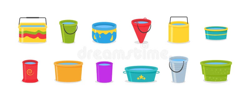 Buckets Isolated Stock Illustrations 587 Buckets