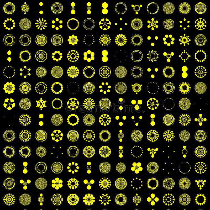 Web Shapes Icons Full Resolution royalty free illustration