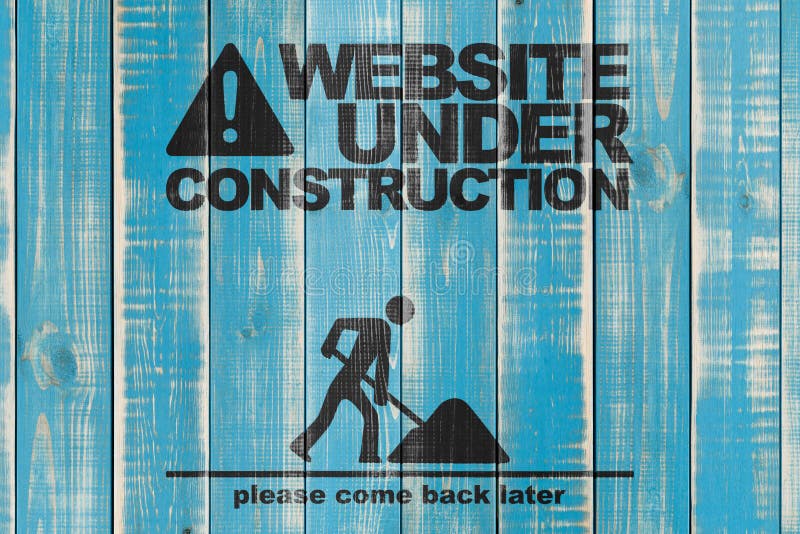 Web site bajo construcción imagen de archivo Web site bajo construcción imagen de archivo