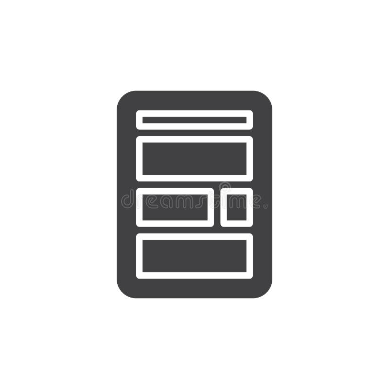 Web site layout simple icon vector illustration Web site layout simple icon vector illustration