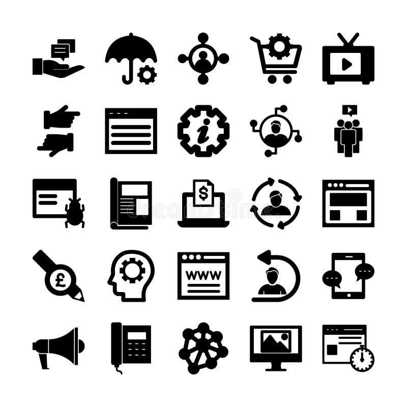 Web technology & Digital icons pack every single icon can easily modify or edit vector illustration